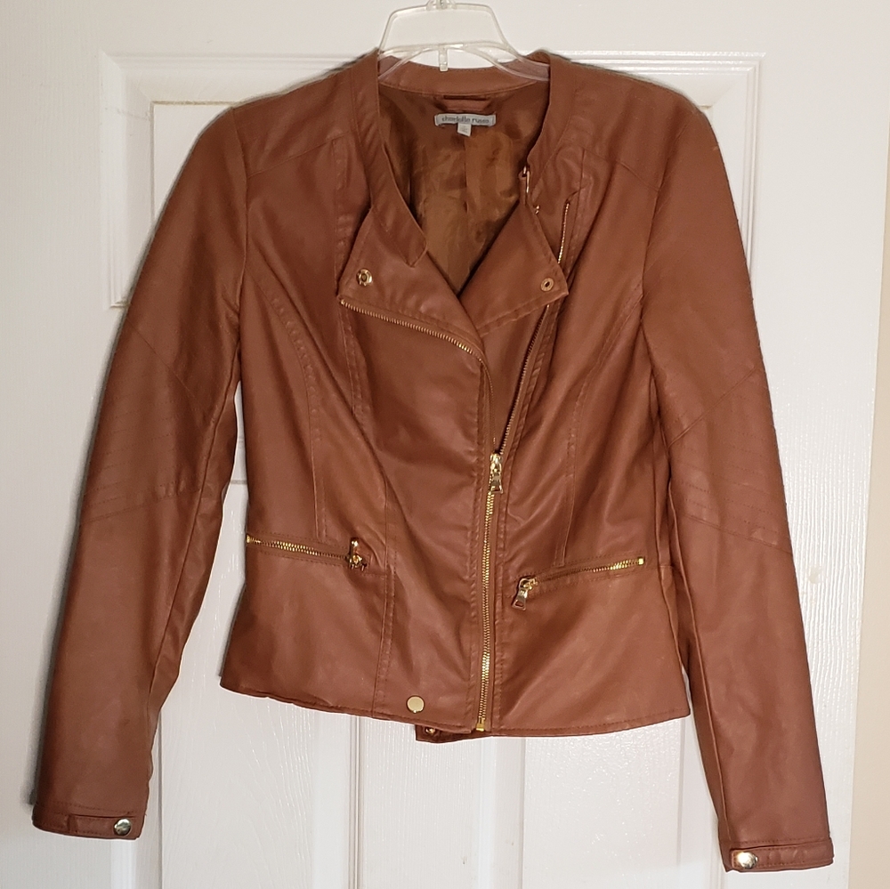 Faux leather jacket from Charlotte Russe